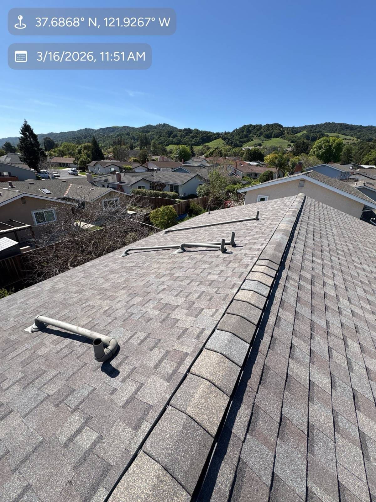 CertainTeed Landmark Solaris in Weathered Wood — roof replacement, Pleasanton (photo 5)