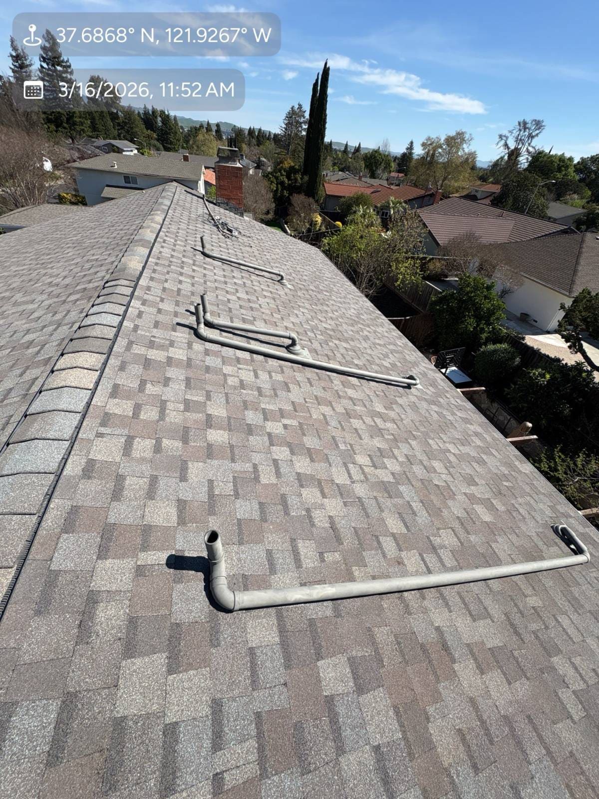 CertainTeed Landmark Solaris in Weathered Wood — roof replacement, Pleasanton (photo 2)