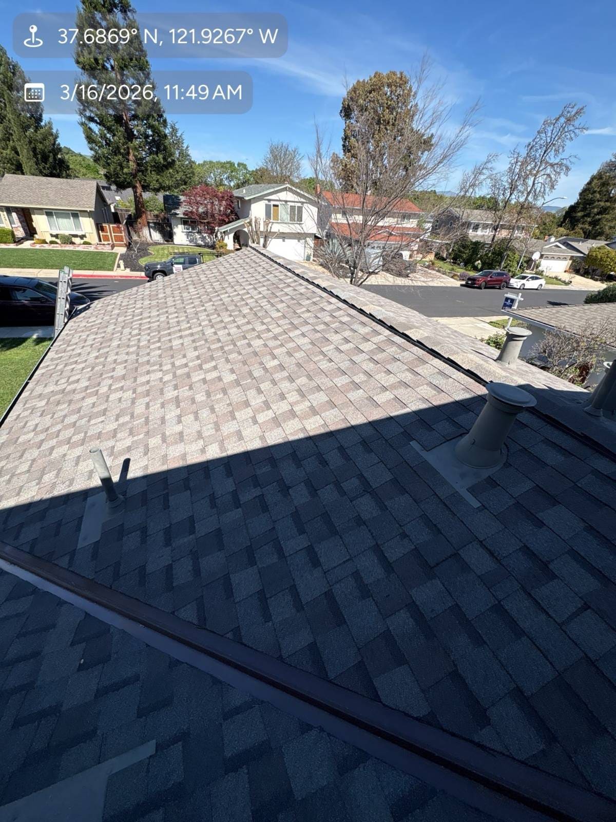 CertainTeed Landmark Solaris in Weathered Wood — roof replacement, Pleasanton (photo 9)