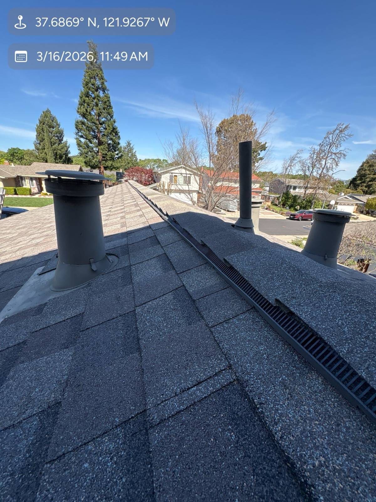 CertainTeed Landmark Solaris in Weathered Wood — roof replacement, Pleasanton (photo 7)
