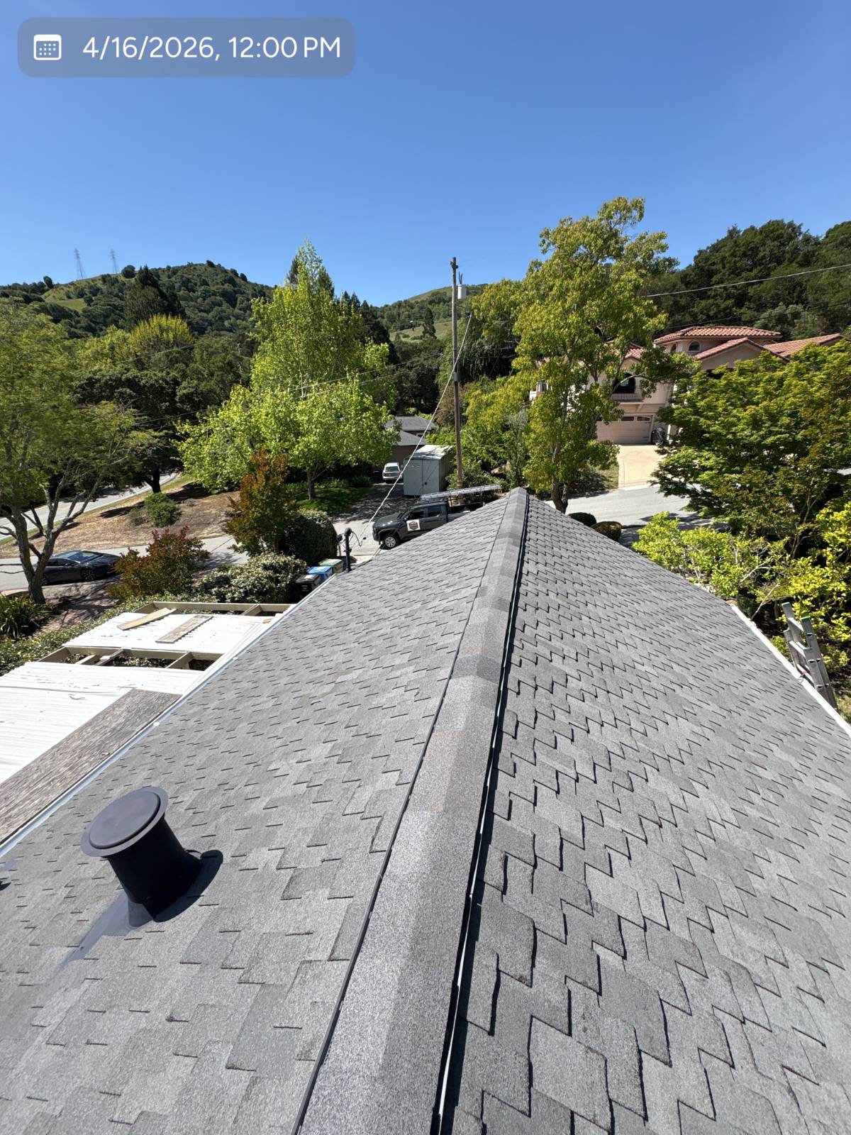 CertainTeed Presidential Solaris in Charcoal Black — roof replacement, Orinda
