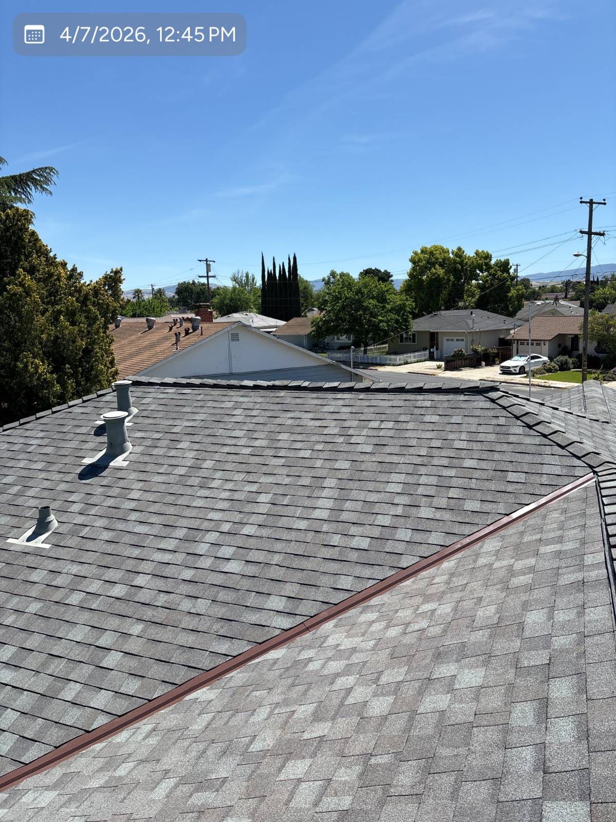 CertainTeed Landmark Solaris in Georgetown Gray — roof replacement, Livermore (photo 8)