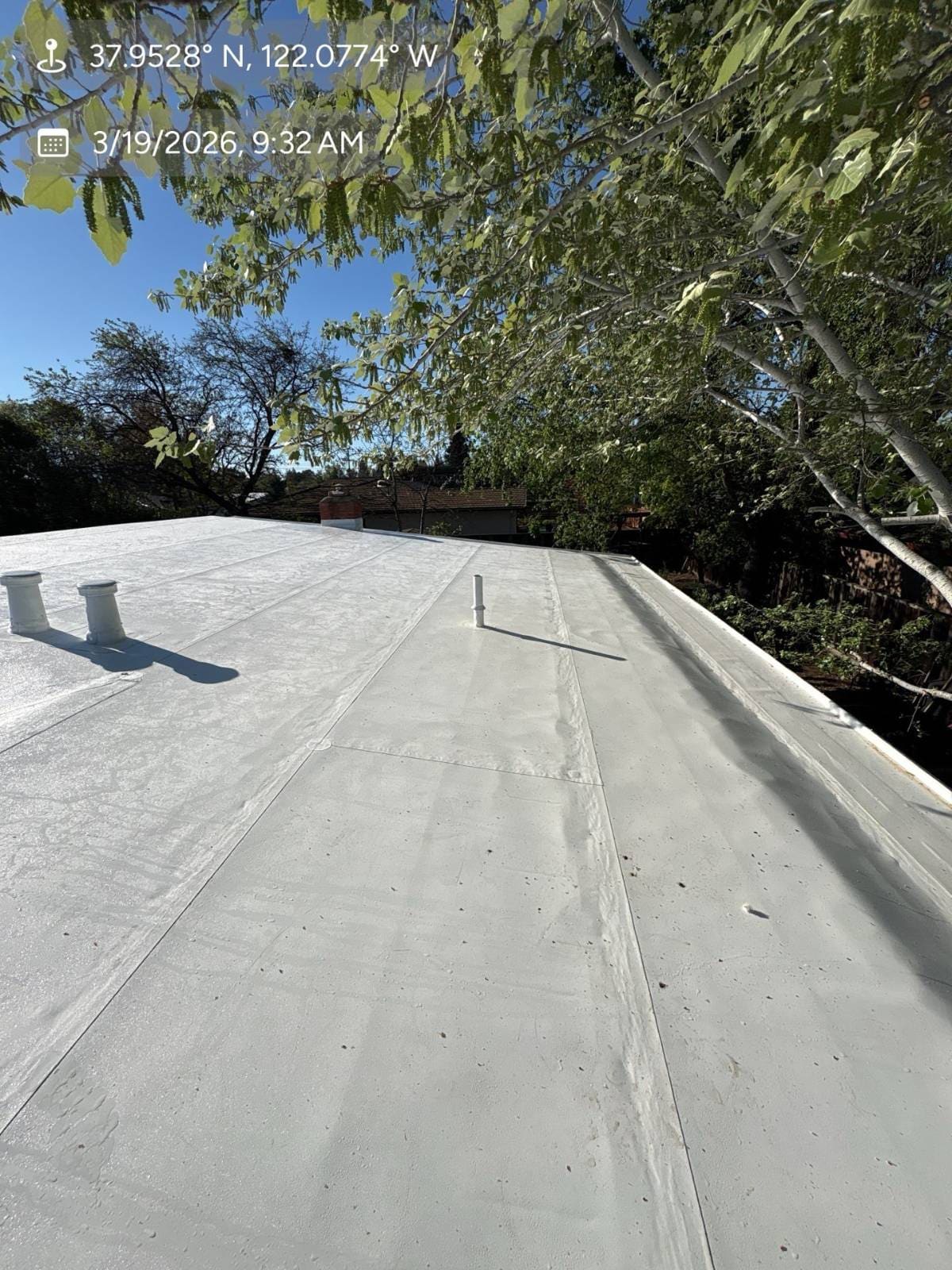 GAF EverGuard PVC in White — roof replacement, Pleasant Hill (photo 8)
