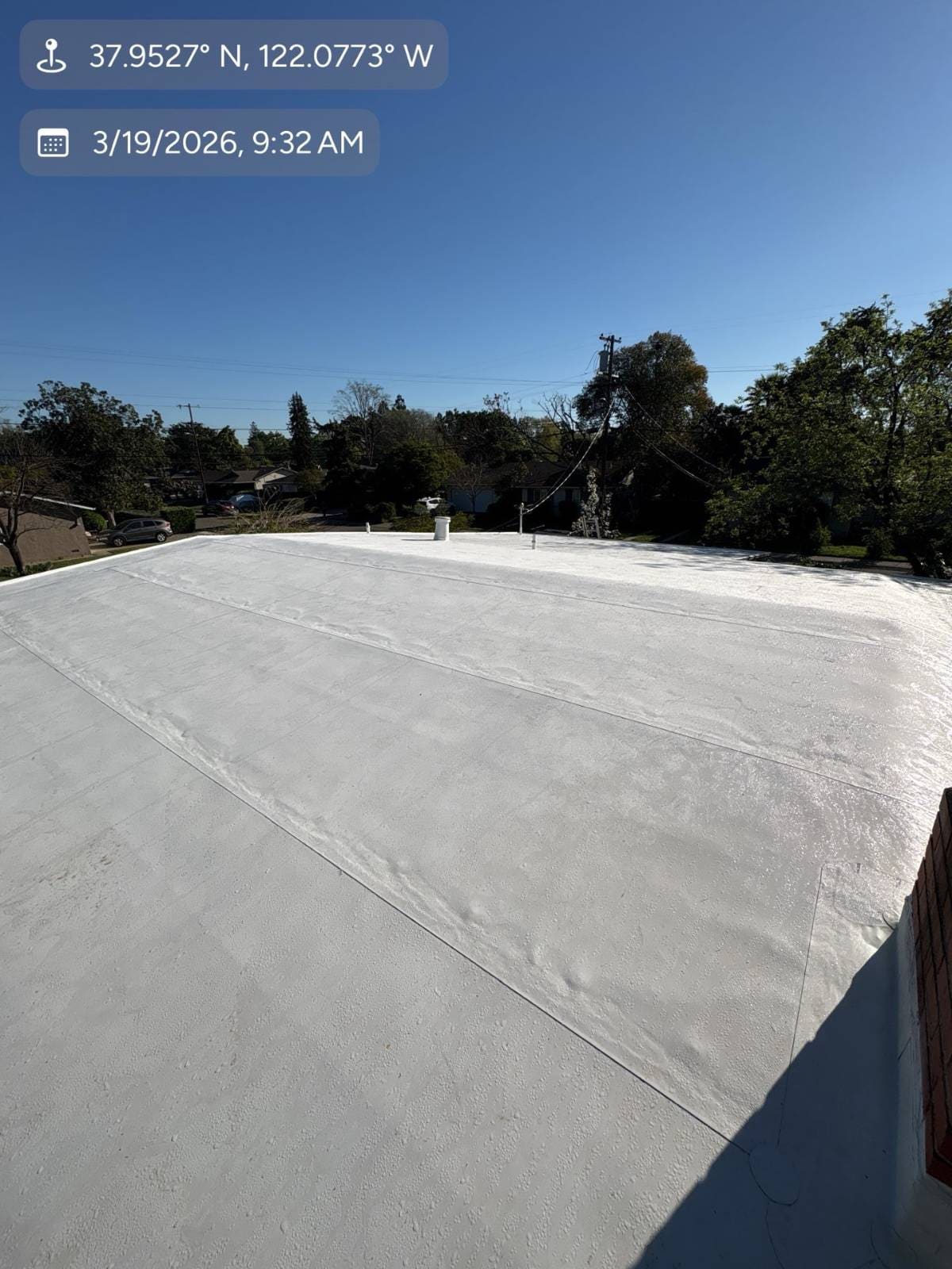 GAF EverGuard PVC in White — roof replacement, Pleasant Hill (photo 5)