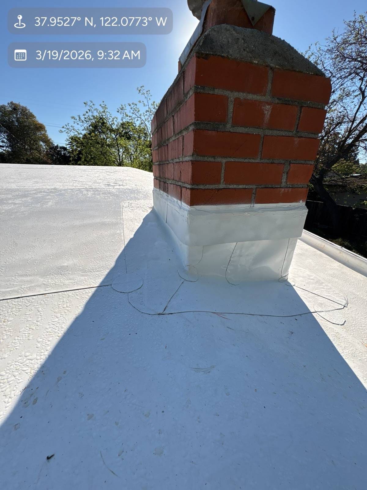 GAF EverGuard PVC in White — roof replacement, Pleasant Hill (photo 6)