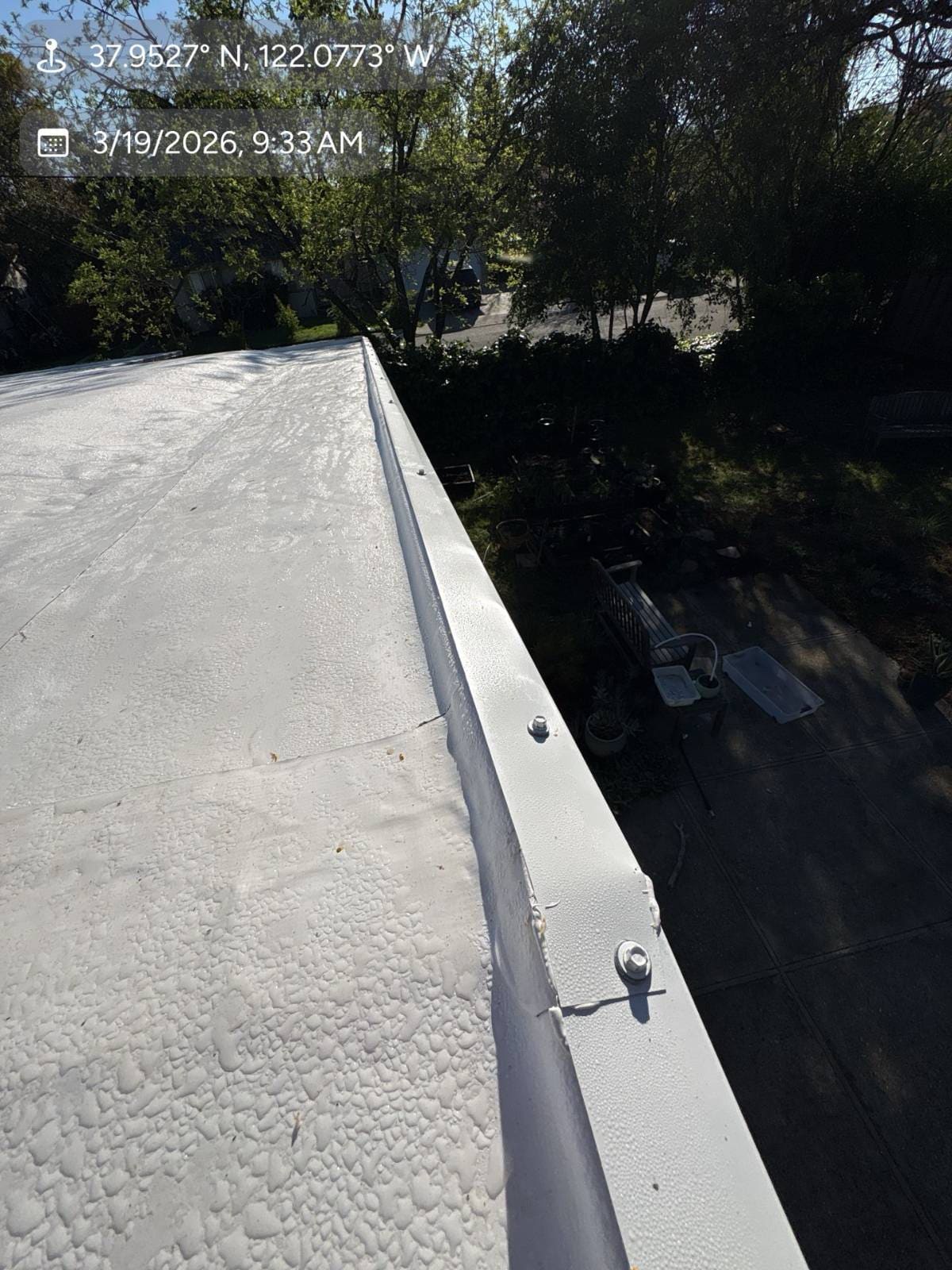 GAF EverGuard PVC in White — roof replacement, Pleasant Hill (photo 4)