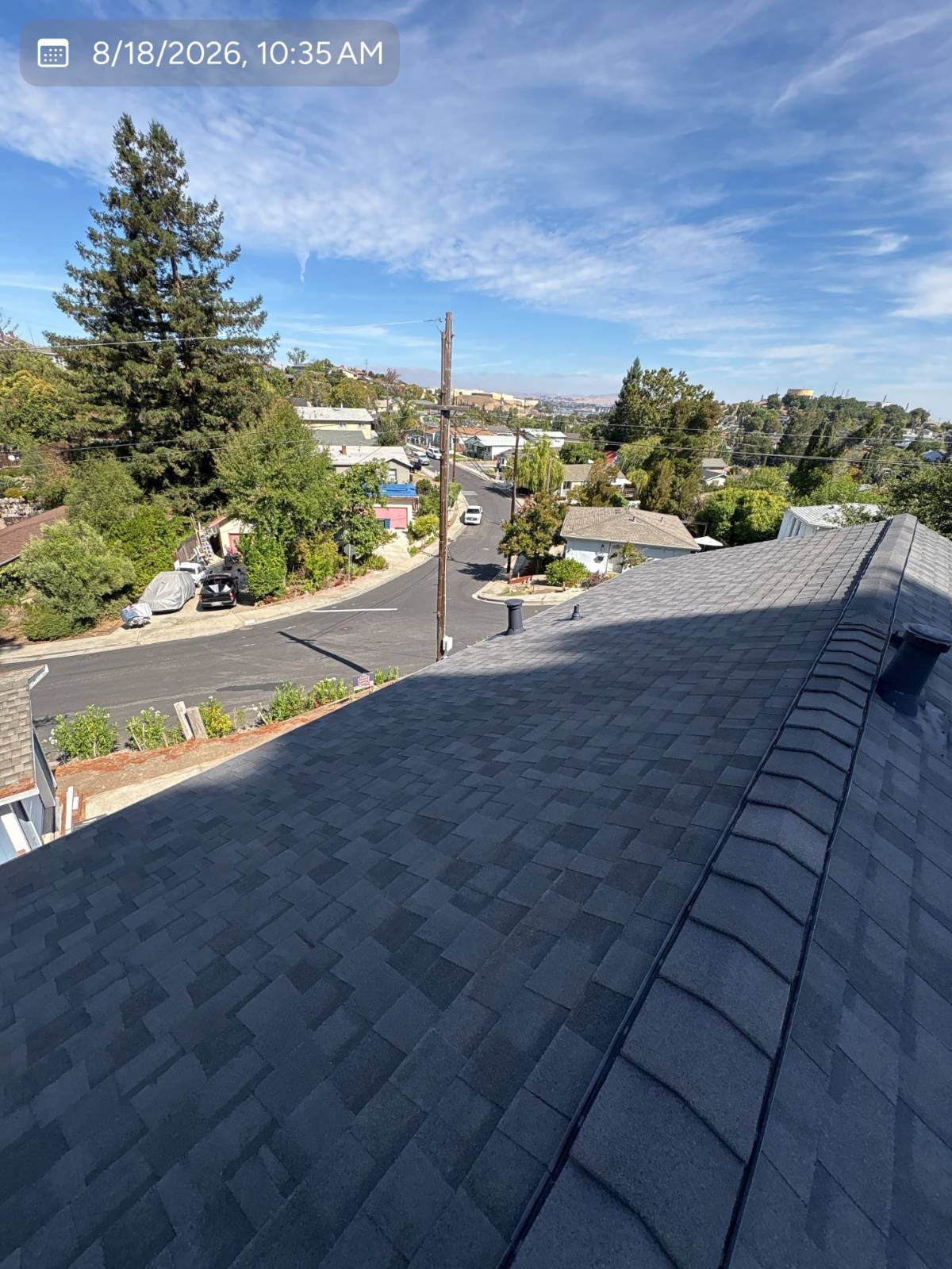CertainTeed Landmark Pro Solaris in Max Def Moire Black — roof replacement, Martinez (photo 8)