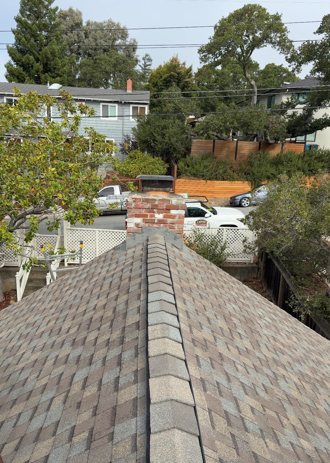 CertainTeed Landmark Pro Solaris in Max Def Weathered Wood — roof replacement & skylight installation, Belmont (photo 19)