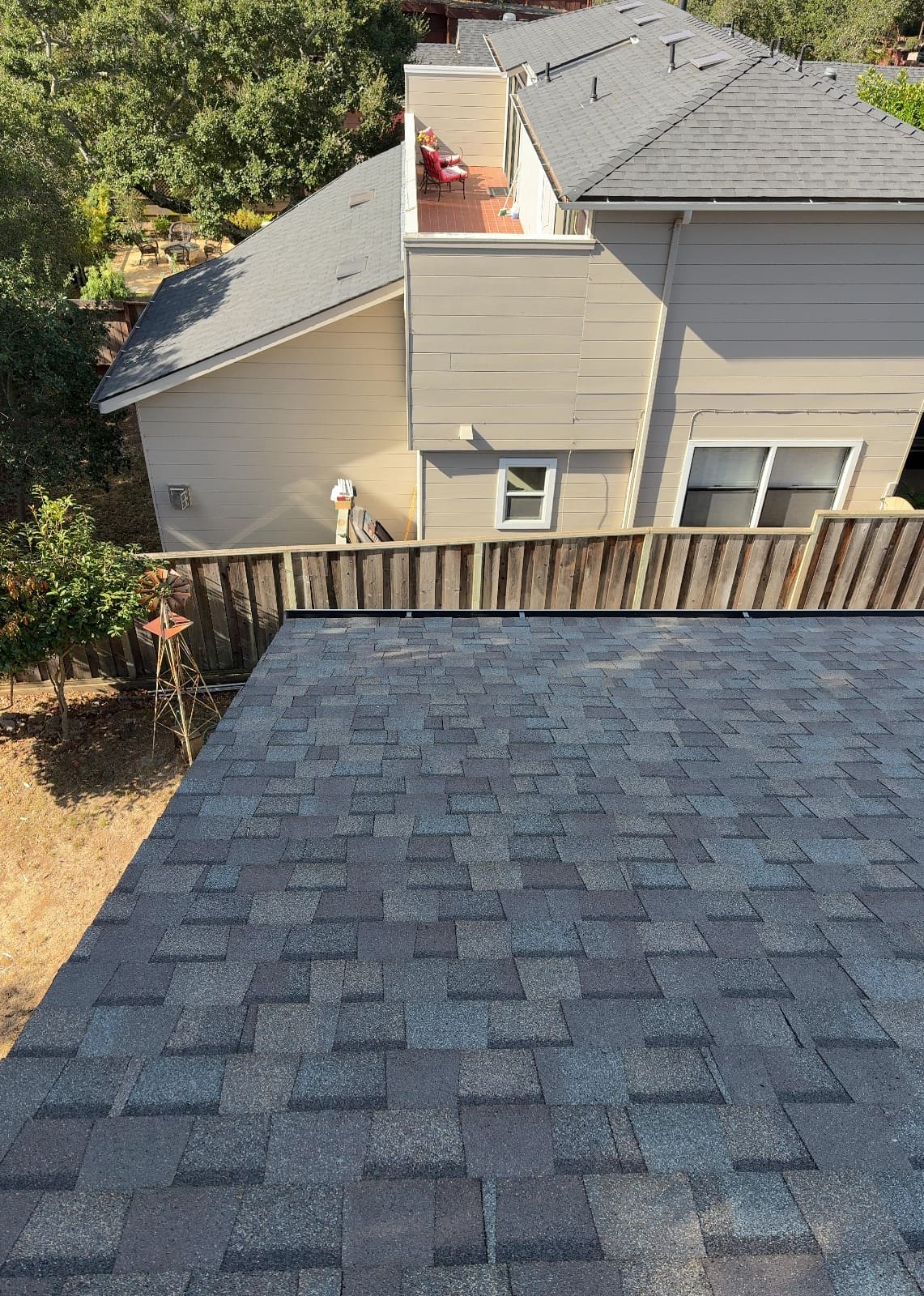 CertainTeed Landmark Pro Solaris in Max Def Weathered Wood — roof replacement & skylight installation, Belmont (photo 13)