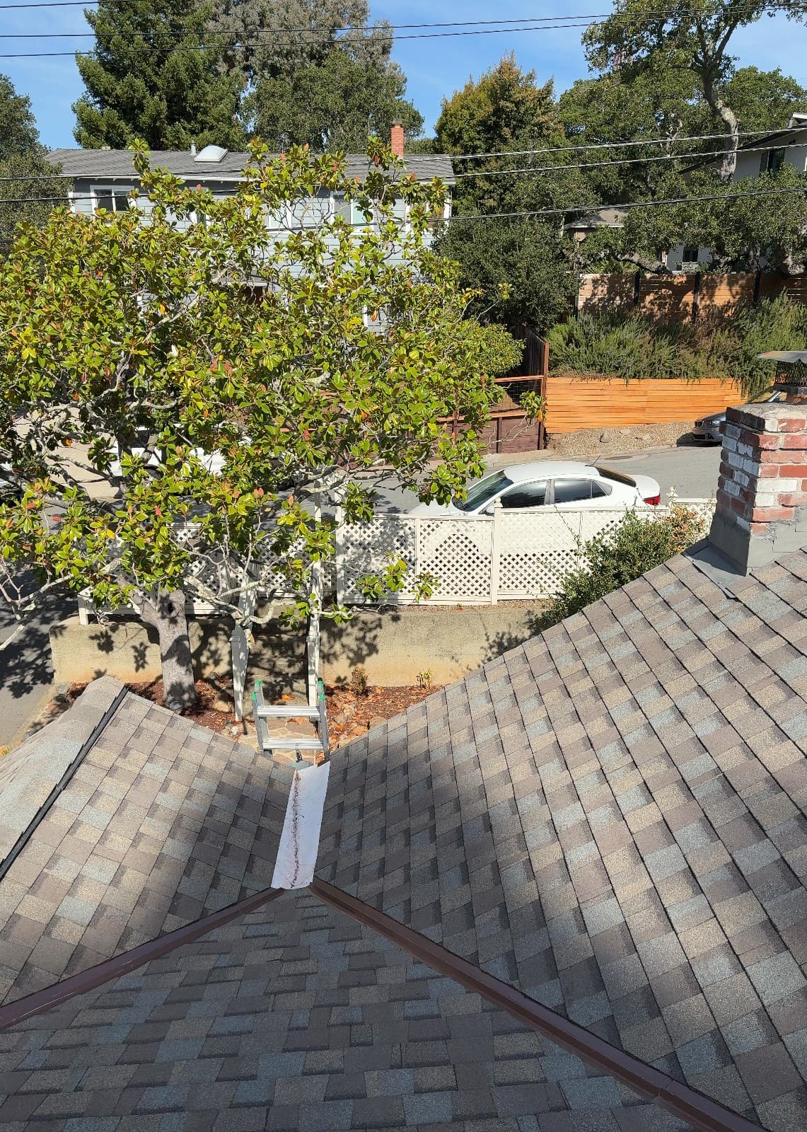 CertainTeed Landmark Pro Solaris in Max Def Weathered Wood — roof replacement & skylight installation, Belmont (photo 4)