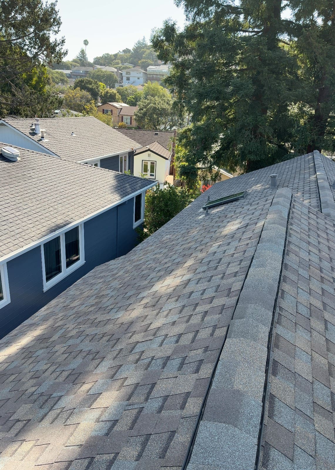 CertainTeed Landmark Pro Solaris in Max Def Weathered Wood — roof replacement & skylight installation, Belmont (photo 8)