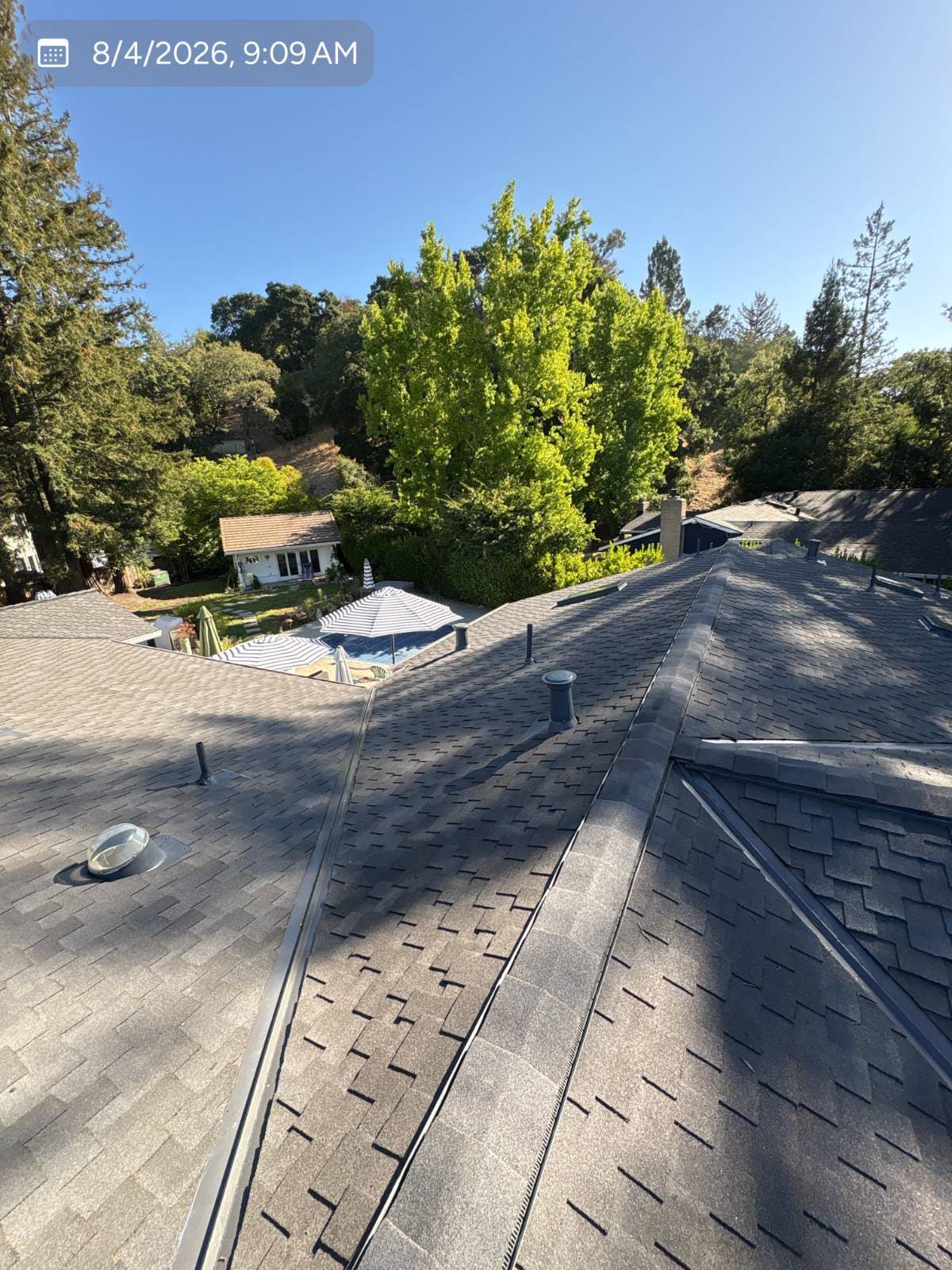 CertainTeed Presidential Solaris in Charcoal Black — roof replacement, Orinda (photo 4)