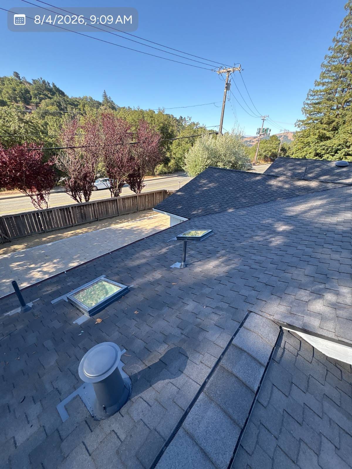 CertainTeed Presidential Solaris in Charcoal Black — roof replacement, Orinda (photo 7)