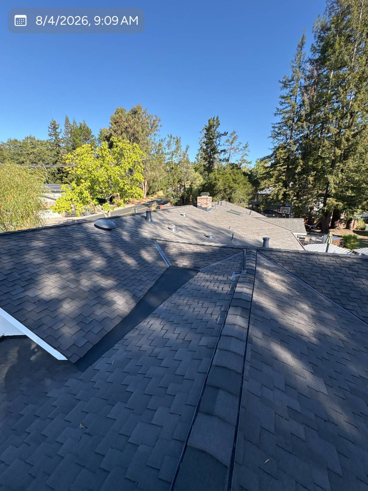 CertainTeed Presidential Solaris in Charcoal Black — roof replacement, Orinda (photo 5)