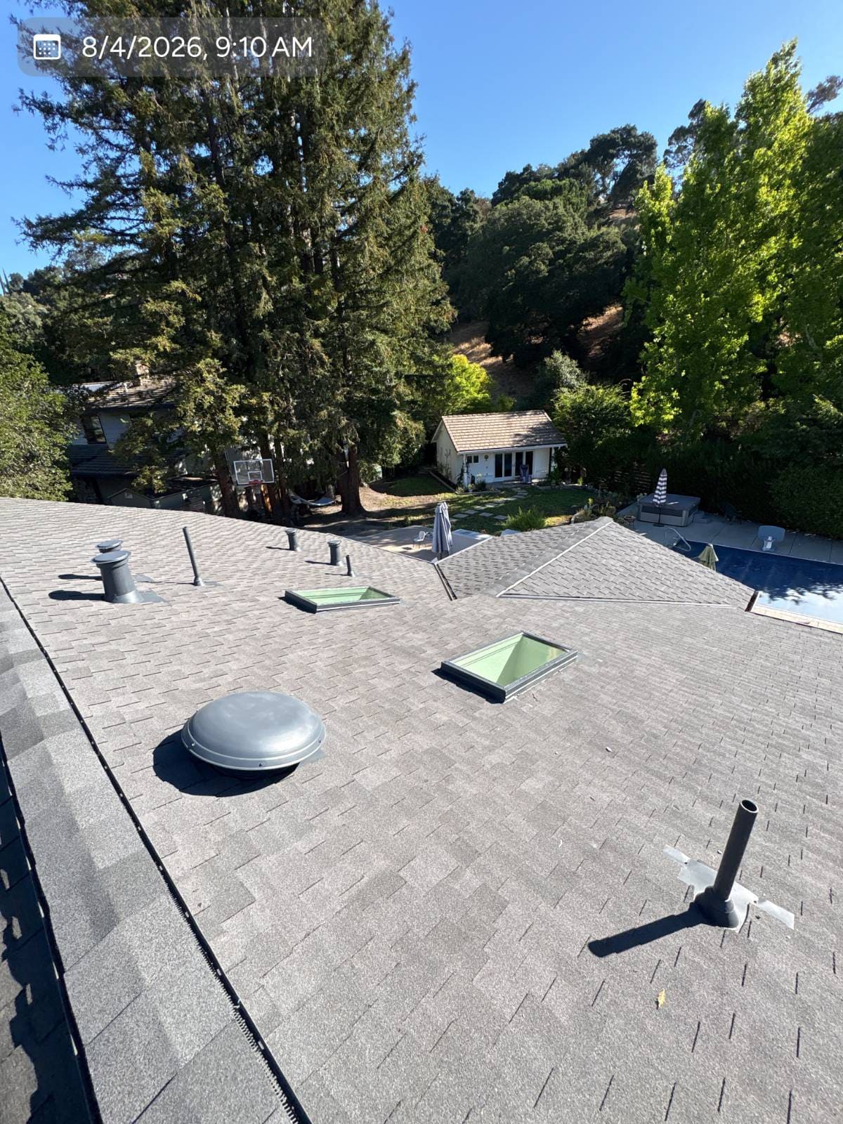 CertainTeed Presidential Solaris in Charcoal Black — roof replacement, Orinda (photo 13)