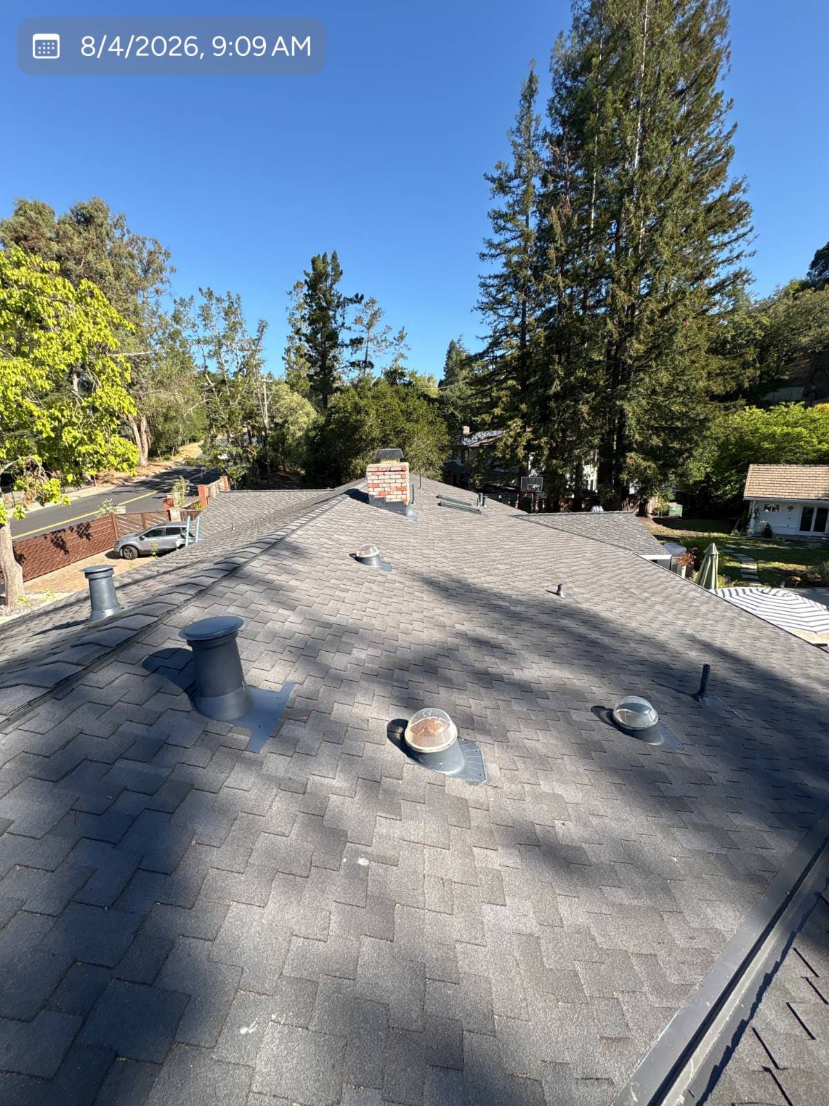CertainTeed Presidential Solaris in Charcoal Black — roof replacement, Orinda (photo 3)