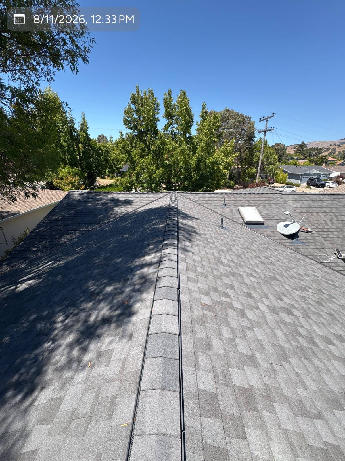 CertainTeed Landmark Solaris in Moire Black — roof replacement, San Rafael (photo 7)